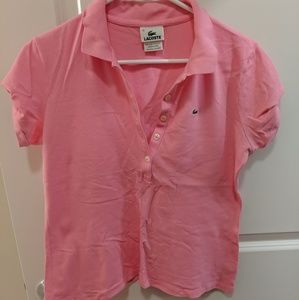 EUC Lacoste Pink Women's Polo Size 46/L